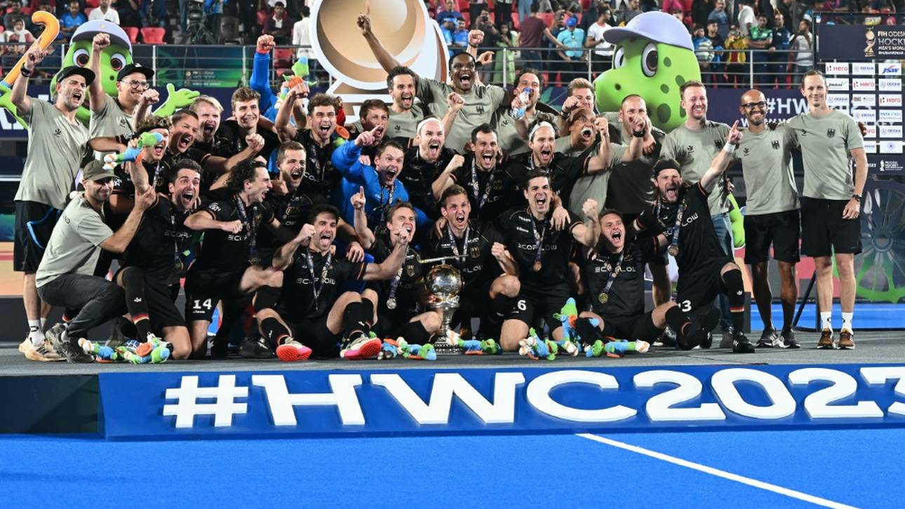 Hockey-Weltmeister in Frankfurt gelandet