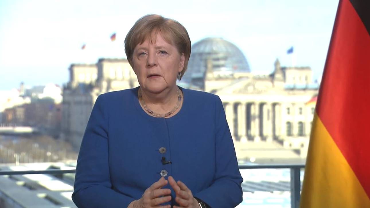 Merkel-Rede an die Nation auf SPORT1
