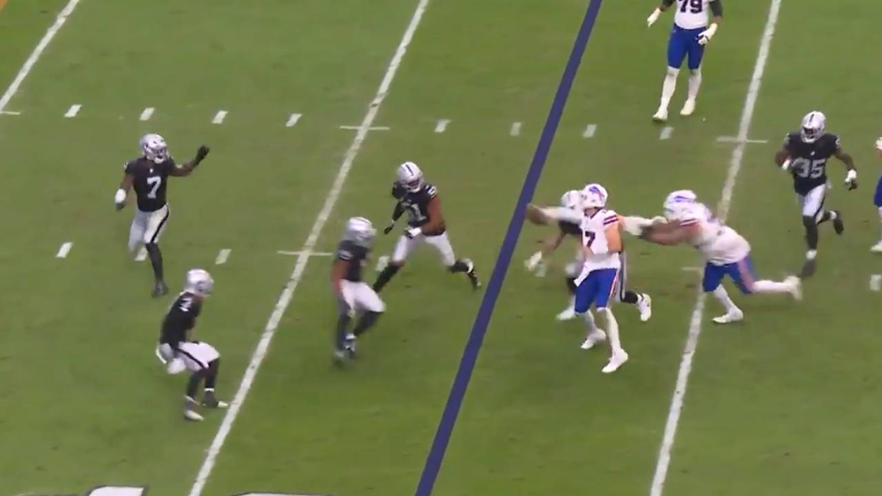 Alle staunen über diesen wilden Touchdown-Pass