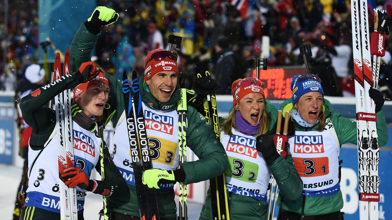 Biathleten holen erste Medaille