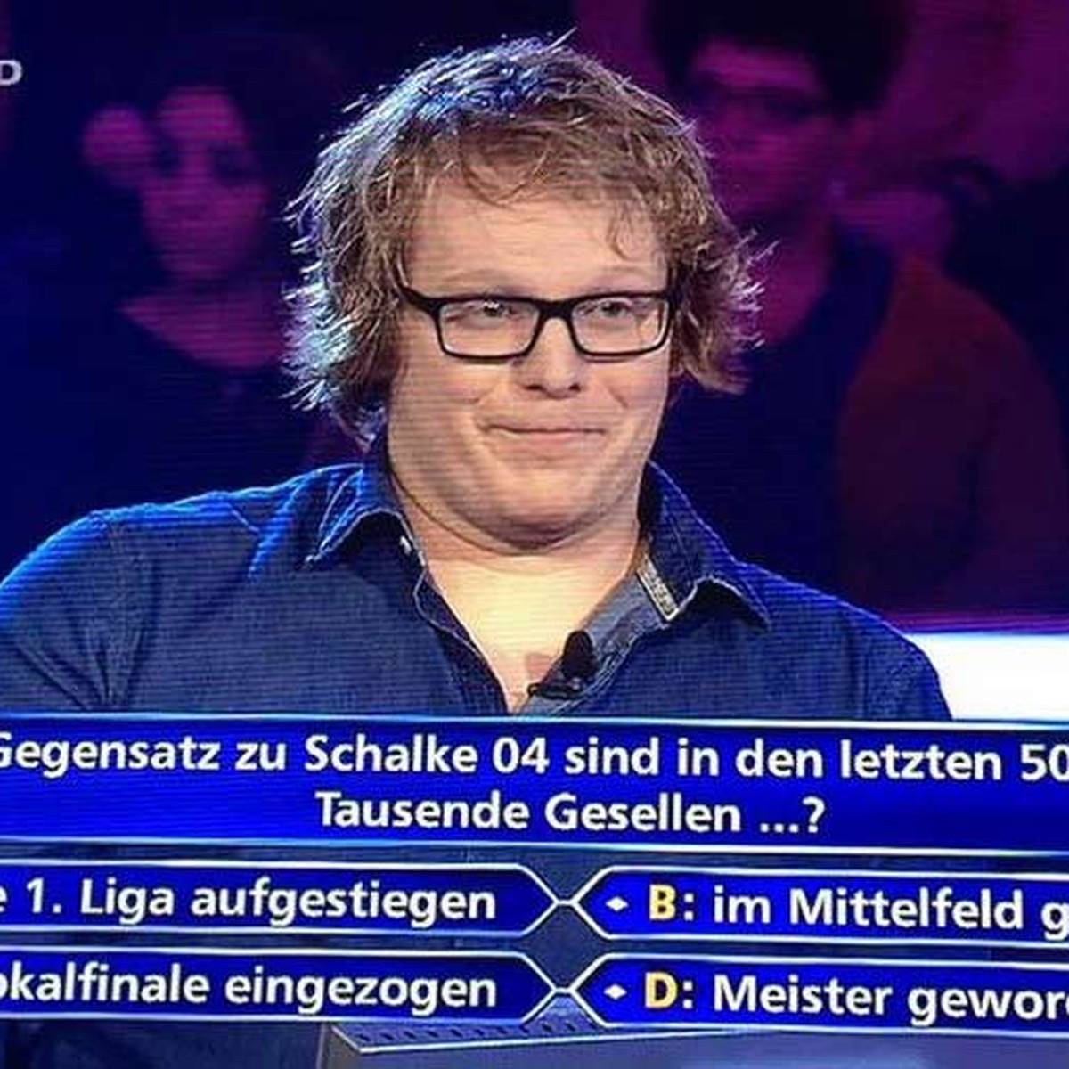 Quizshow Wer Wird Millionar Nimmt Fc Schalke 04 Auf Den Arm