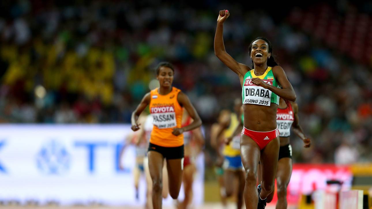 Gold für Dibaba über 1500 m