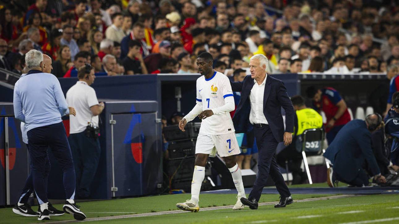 Ousmane Dembélé verletzte sich beim Spiel gegen Spanien