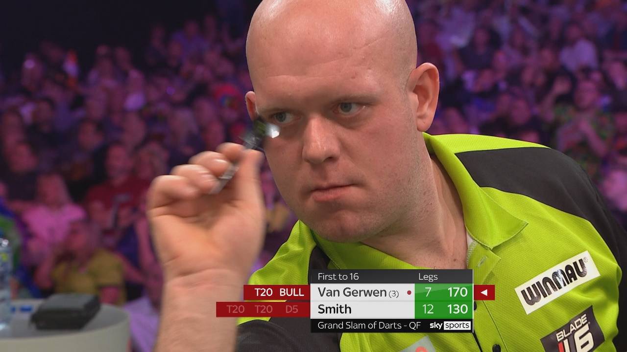 Grand Slam of Darts: Michael van Gerwen mit 170er-Finish im Viertelfinale