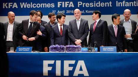 FIFA President Gianni Infantino Visits South Korea