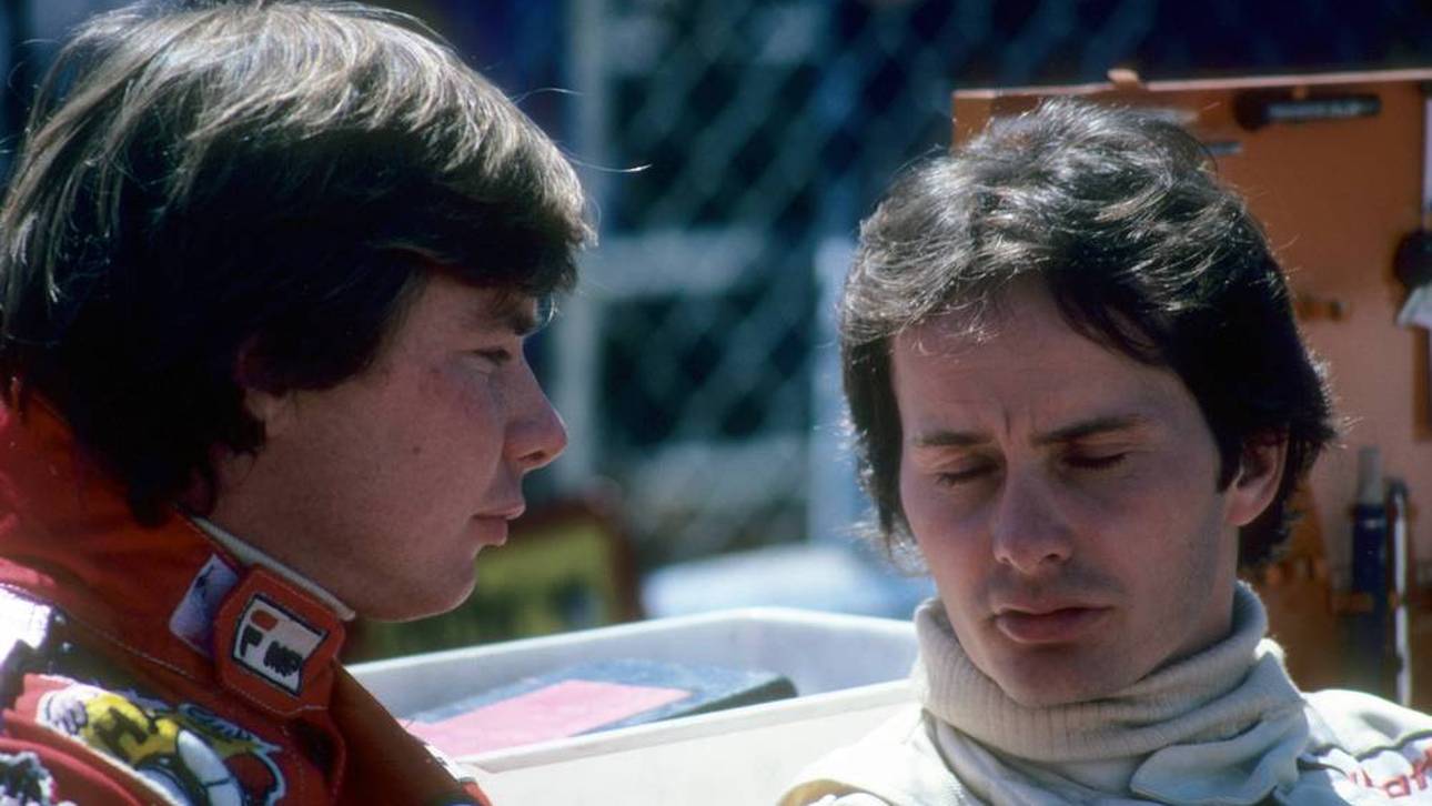 Gilles Villeneuve (r.) und Didier Pironi waren große Rivalen