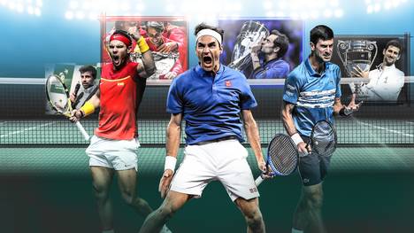 Rafael Nadal, Roger Federer und Novak Djokovic sind mittendrin im Streit um Davis, Laver und ATP Cup