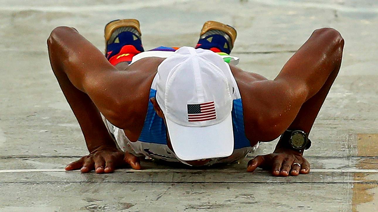 Marathon-Oldie mit kuriosem Finish