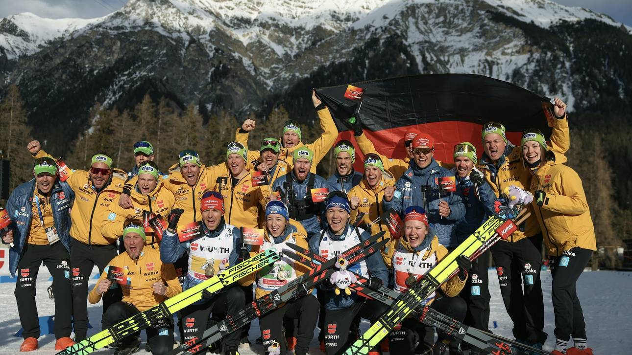 „Kindheitstraum“: Biathleten nach Traumstart euphorisch