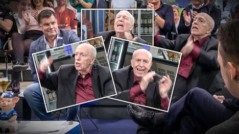 Manager-Legende Reiner Calmund redet sich im Check24 Doppelpass in Rage und muss von seiner Ehefrau beruhigt werden.