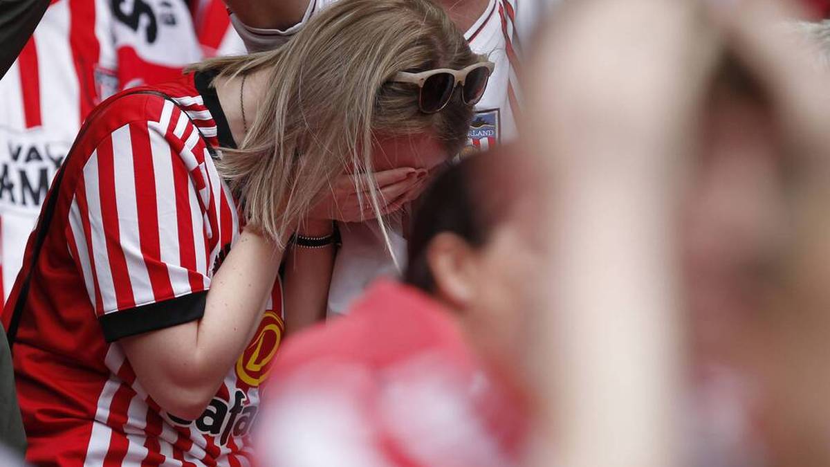Die Fans des AFC Sunderland mussten viele Tränen vergießen