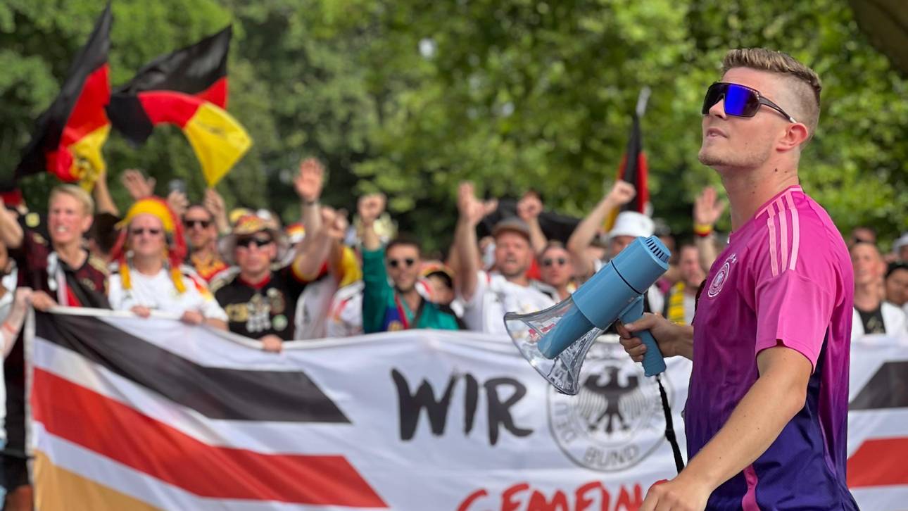 Pasquale Seliger heizt den deutschen Fans ein