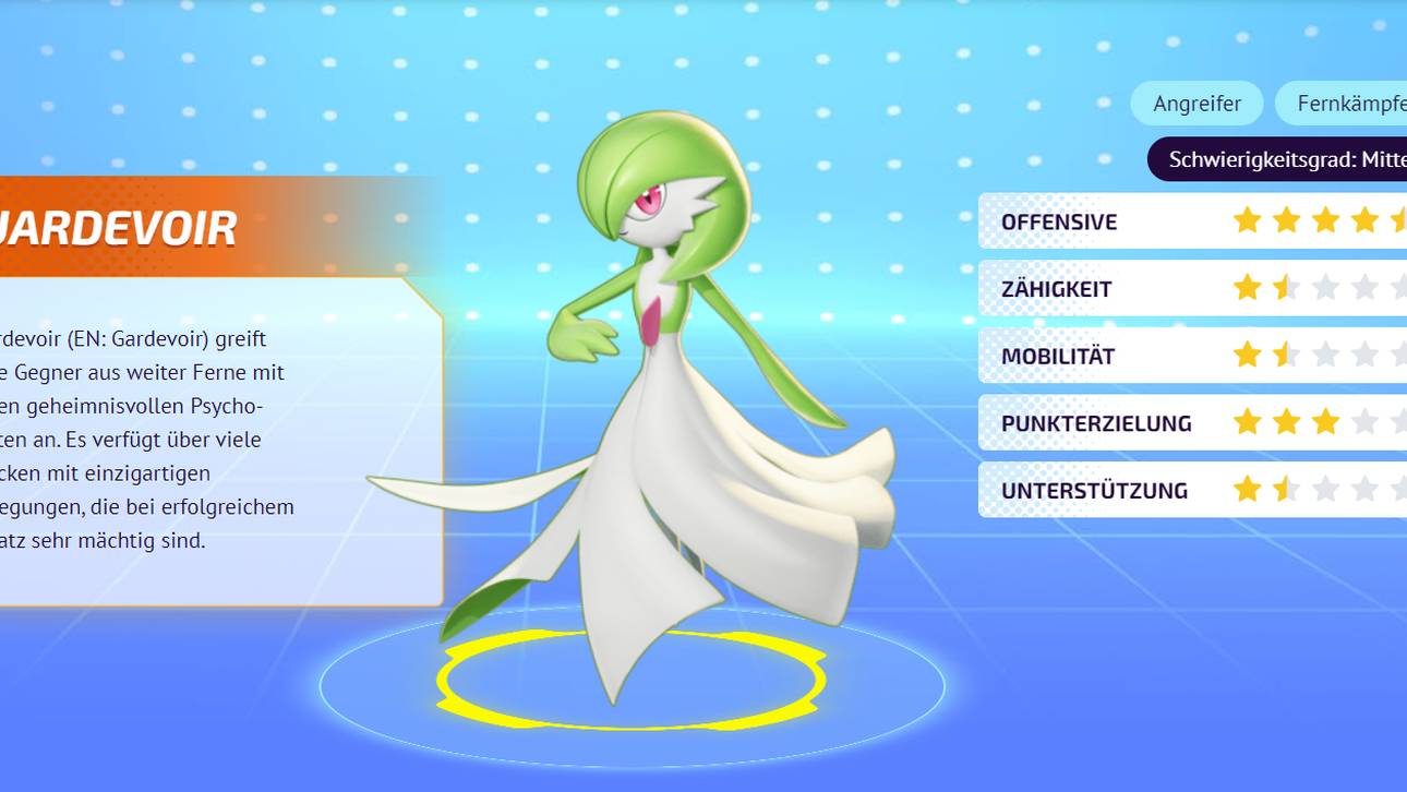 Pokémon Unite Guide: Guardevoir Attacken & Items