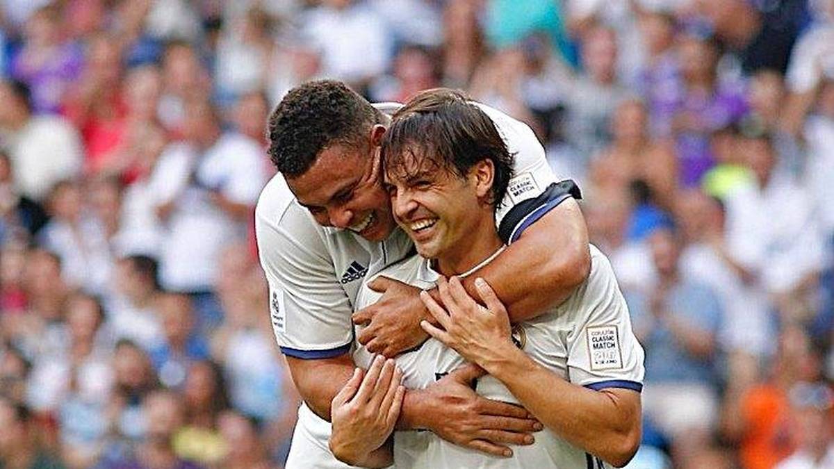 Auch Fernando Morientes zählte zur Jahrhundertwende zur berühmten Auswahl der "Galaktischen". Der ehemalige Stürmer zeigte, dass er noch immer über einen exzellenten Torinstinkt verfügt - und traf zweimal per Kopf