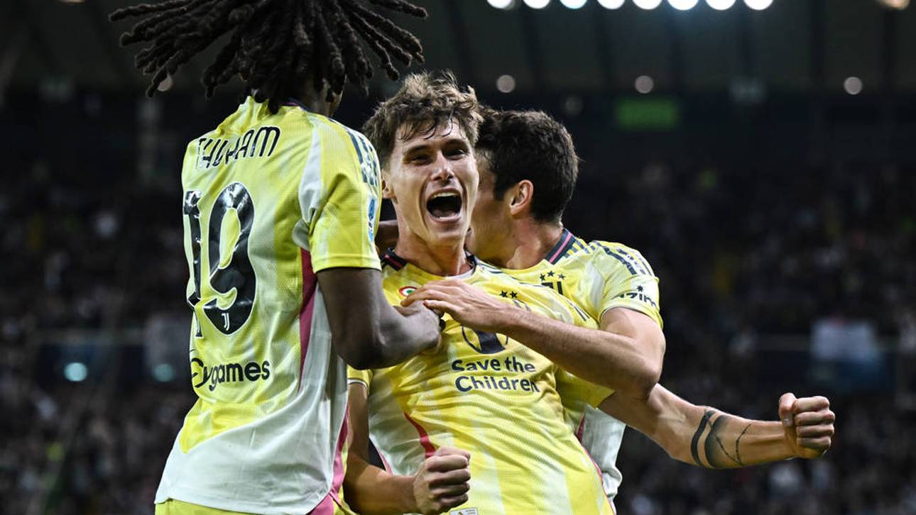 Nicolo Savona freute sich über sein Tor für Juve gegen Udine