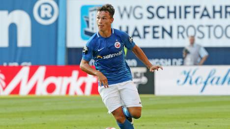 Lukas Scherff erzielte den ersten Treffer für Hansa Rostock
