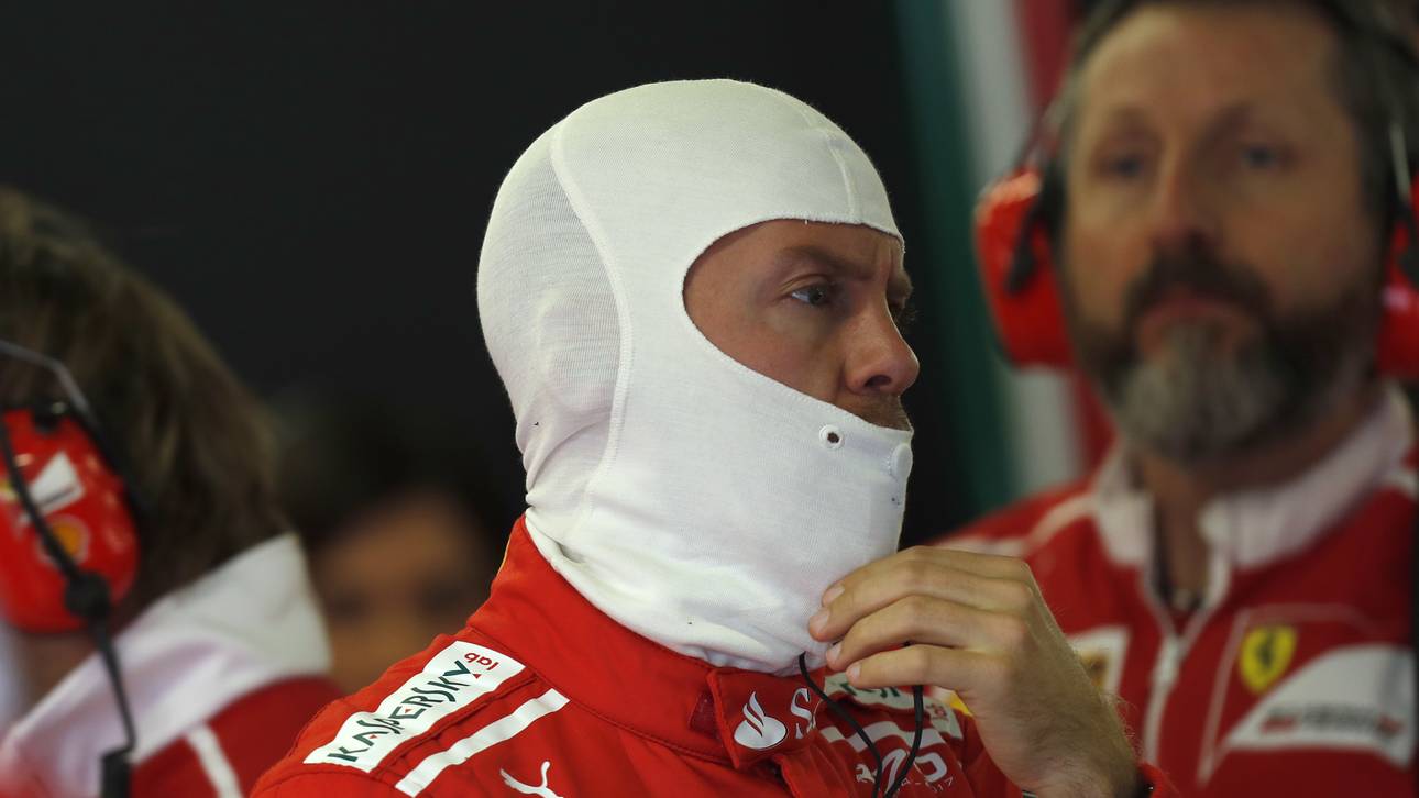 Feuerlöscher erschreckt Vettel