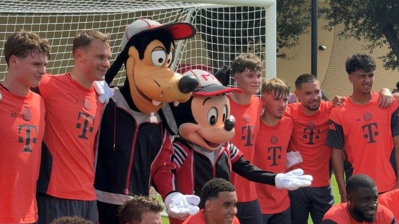 Kurioses Bayern-Training in Orlando
