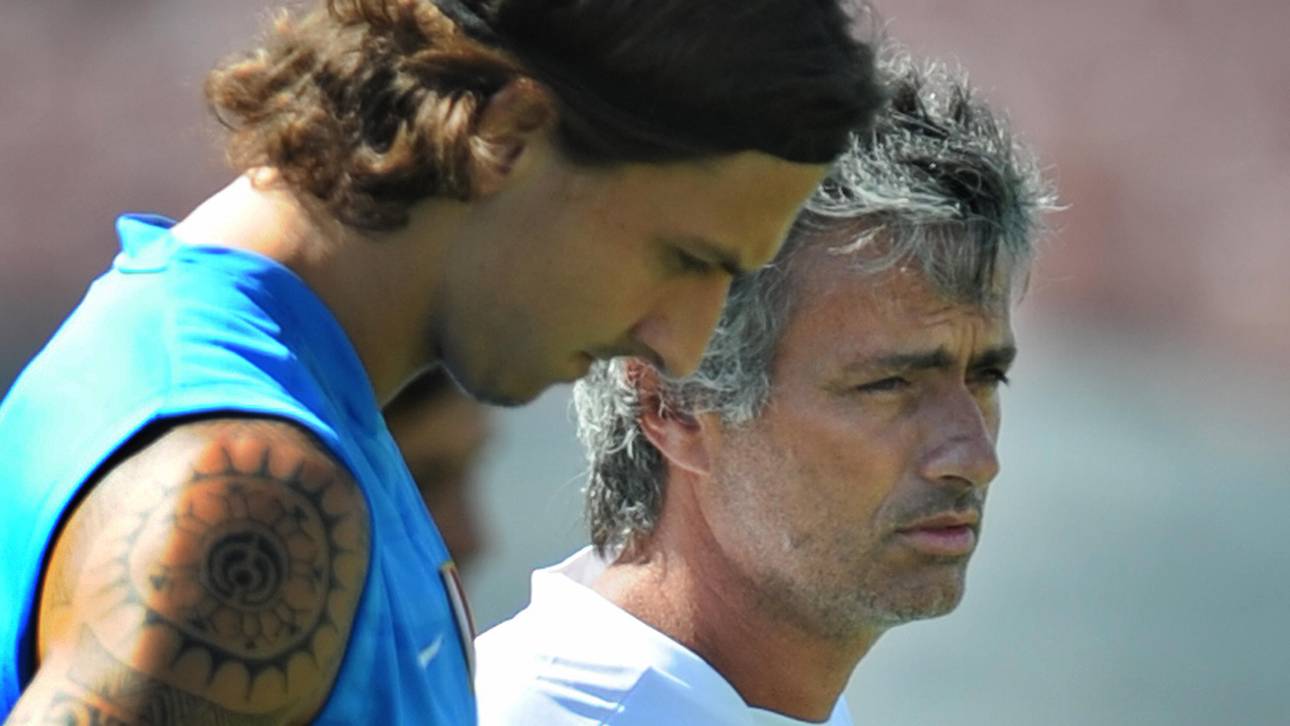 Zlatan Ibrahimovic und Jose Mourinho