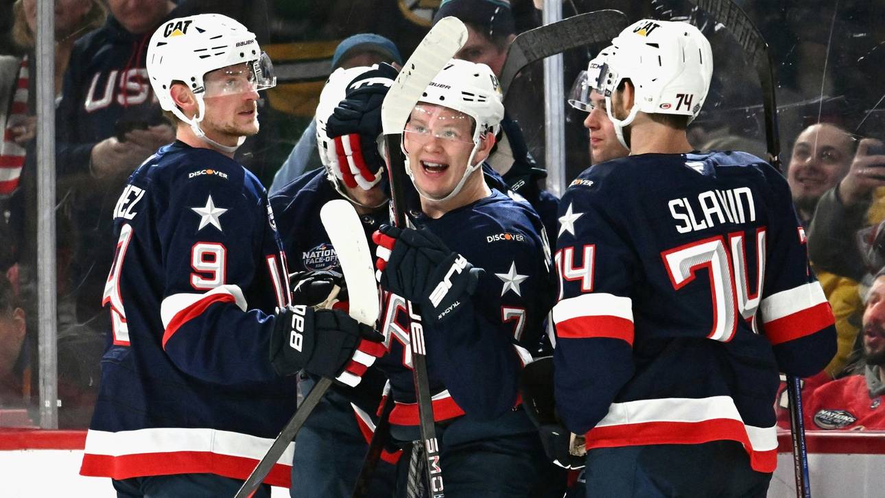 Eishockey: Team USA überrollt Finnland