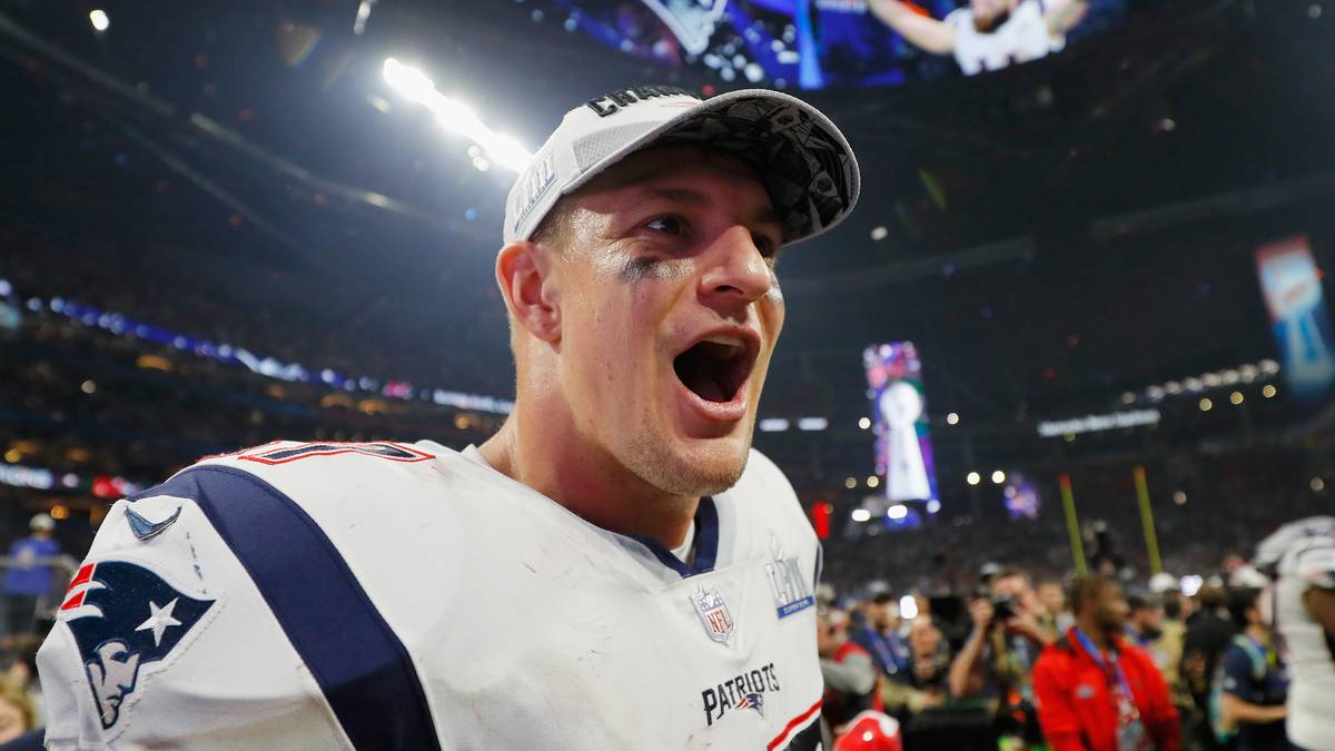 Für Feierbiest Gronkowski dürfte die Party auf dem Feld nur der Auftakt in eine gaaaaanz lange Nacht sein
