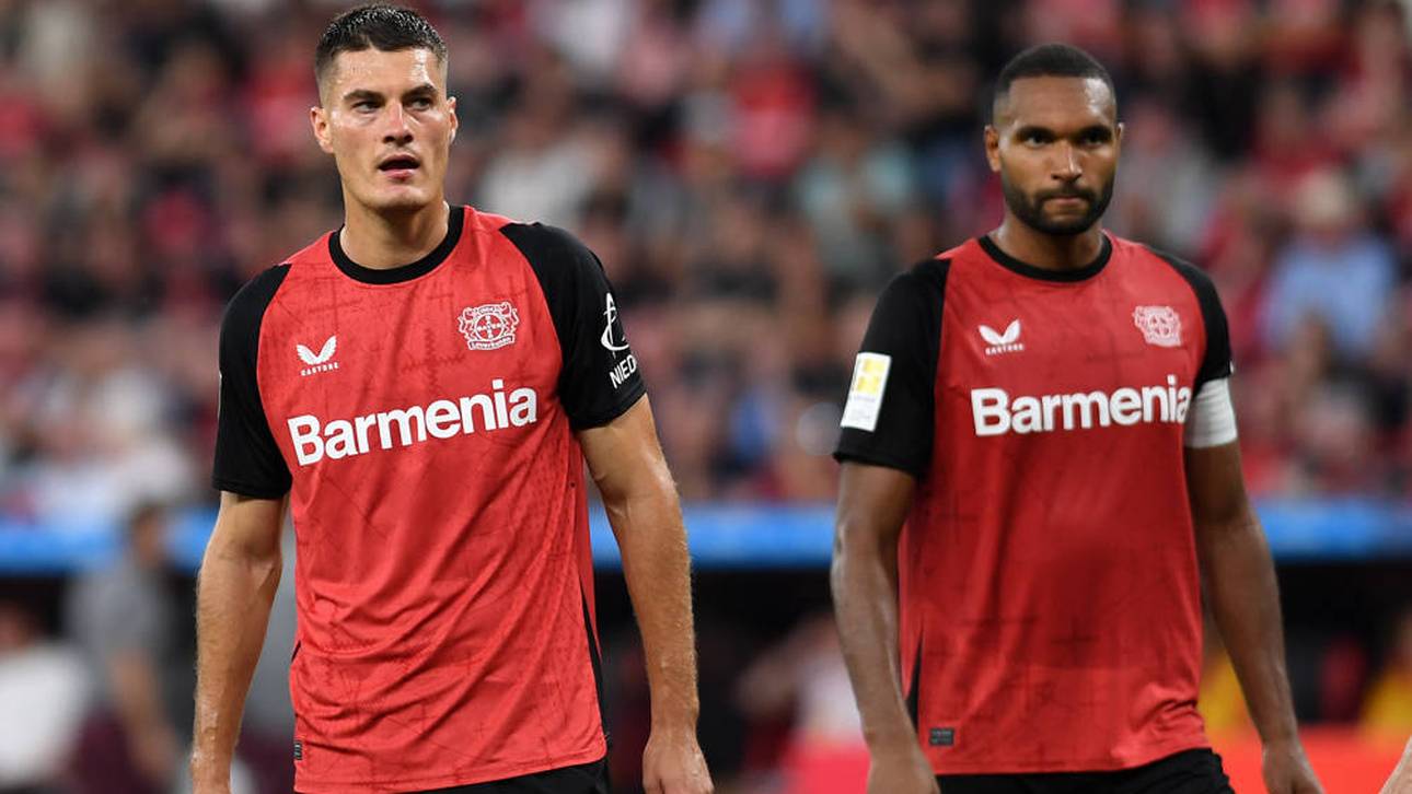 Patrik Schick und Jonathan Tah bei der 2:3-Pleite gegen RB Leipzig