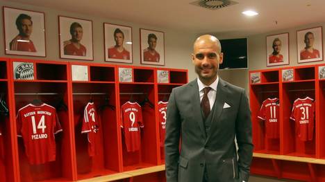 Pep Guardiola bei seinem Amtsantritt in München
