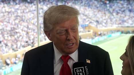Ihm Rahmen des Endspiels der Klub-WM erzählt der US-Präsident eine Anekdote zu Fußball-Legende Pelé.