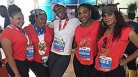 Serena Williams lief zusammen mit Schwester Venus beim Charity-Lauf in Miami
