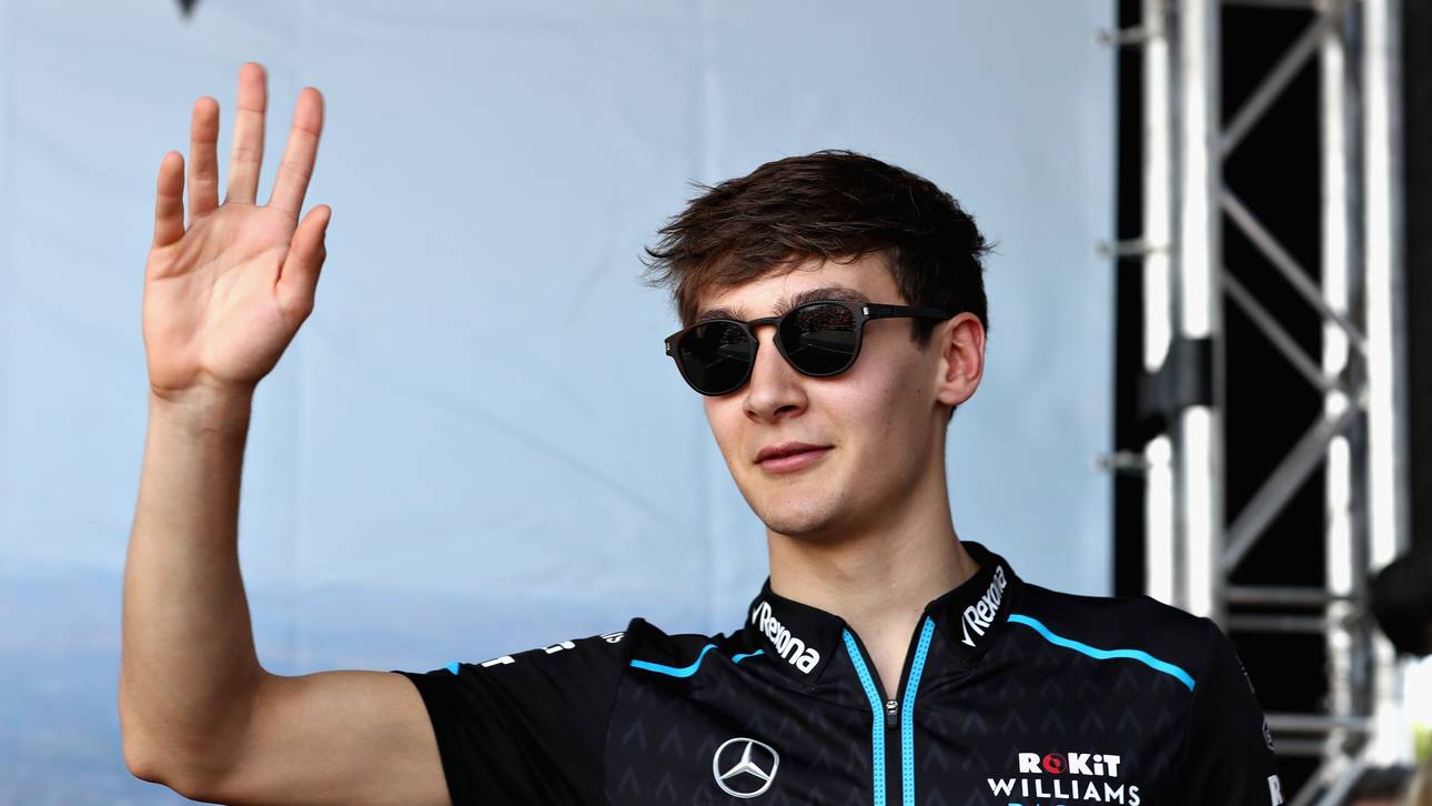 George Russell feiert beim Großen Preis von Australien sein Formel-1-Debüt