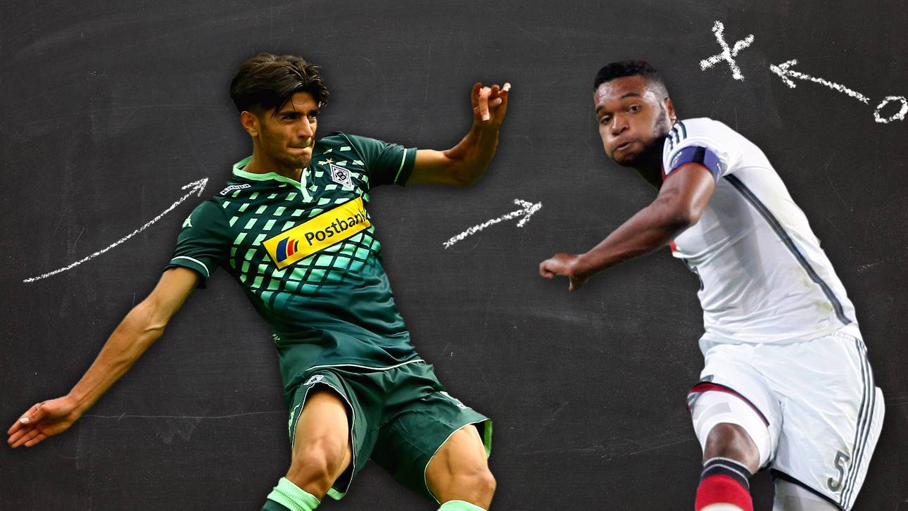 Junge Hüpfer auf dem Sprung