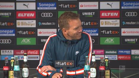 Borussia Mönchengladbach schlägt RB Leipzig im Topspiel am Samstagabend. RB-Coach Julian Nagelsmann erinnert noch einmal an das unglückliche Unentschieden der Gladbacher unter der Woche im Champions-League-Spiel gegen Real Madrid.