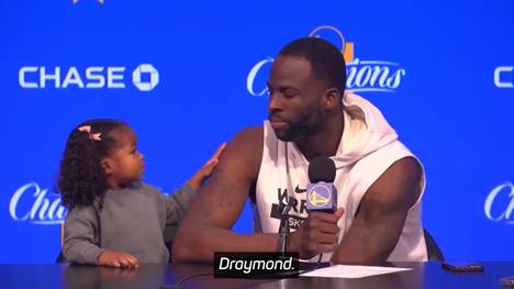 Nach dem Sieg der Warriors gegen die Pelicans trat Draymond Greens Tochter in seiner Pressekonferenz ans Mikrofon. Angeführt von Stephen Curry fuhren Golden State einen wichtigen Sieg im Playoff-Rennen ein.