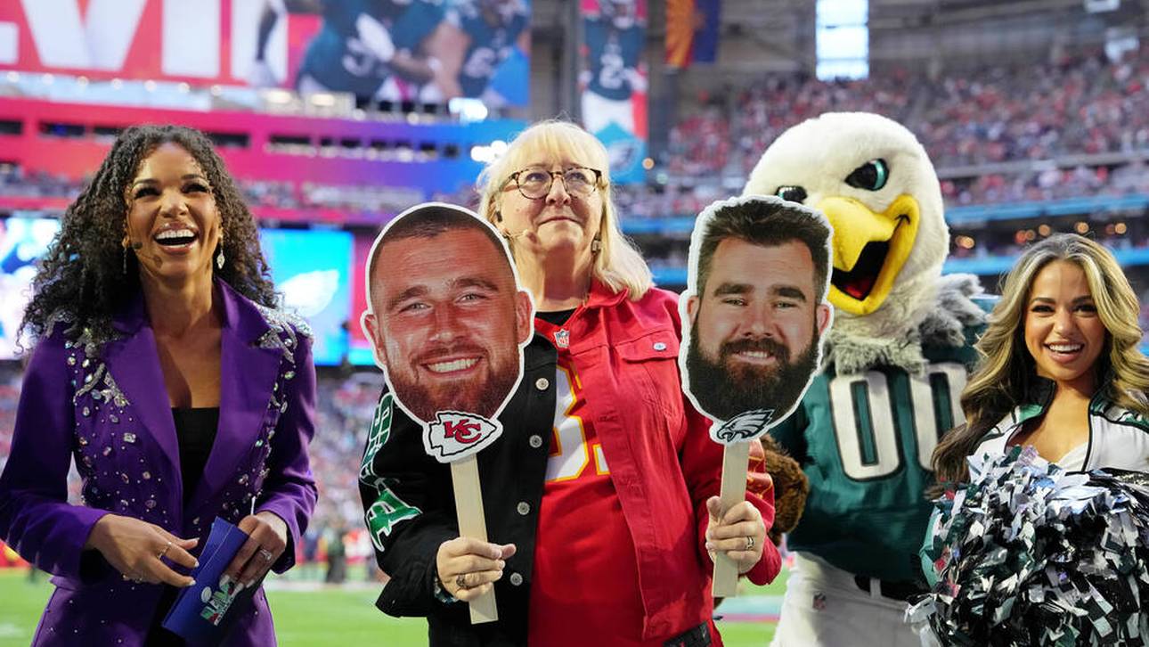 Donna Kelce fieberte beim Super Bowl mit beiden Söhnen