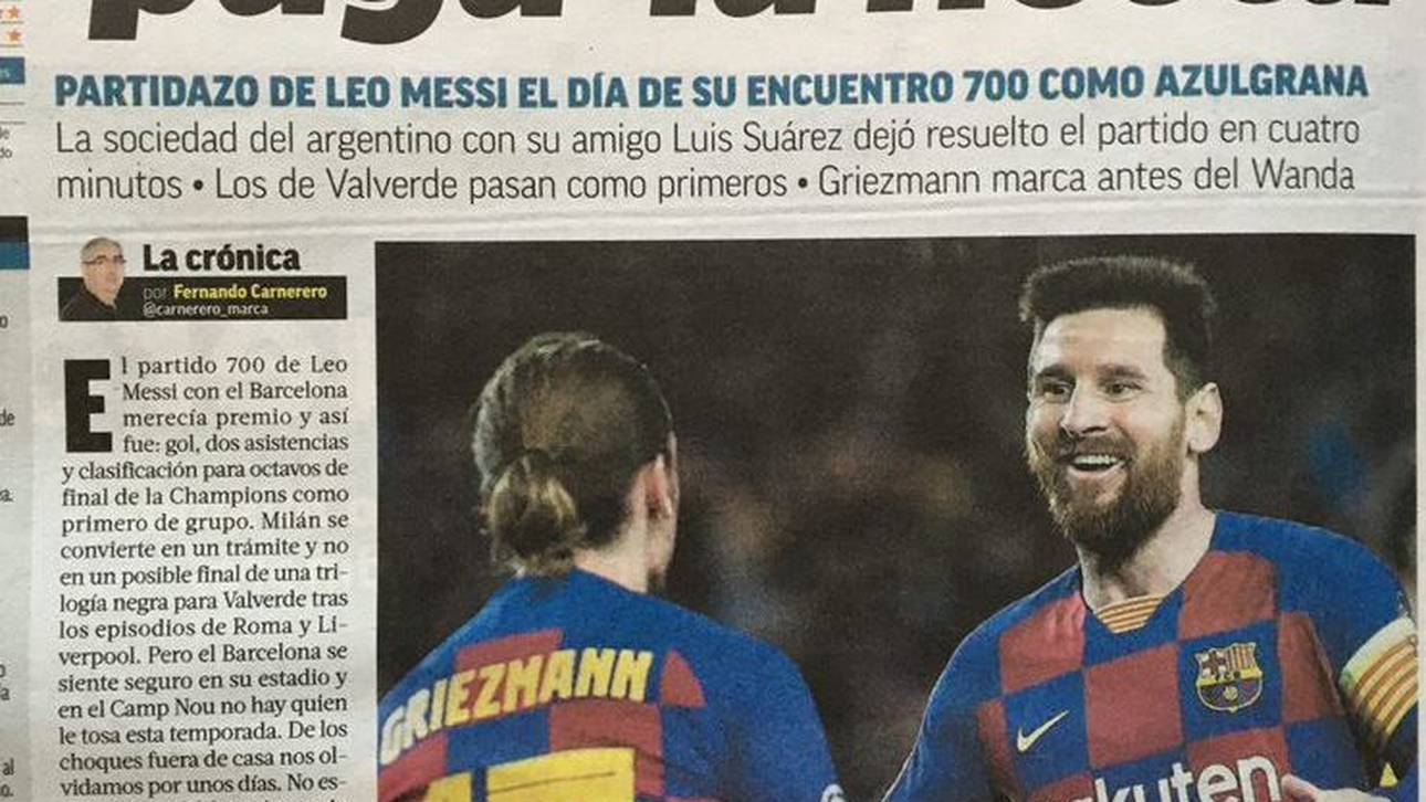 Die Marca lobt Barca