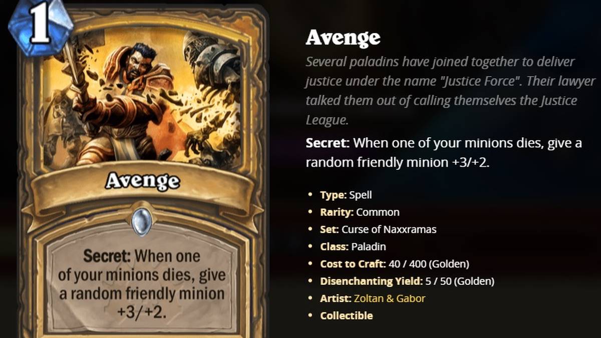 Paladin: Avenge