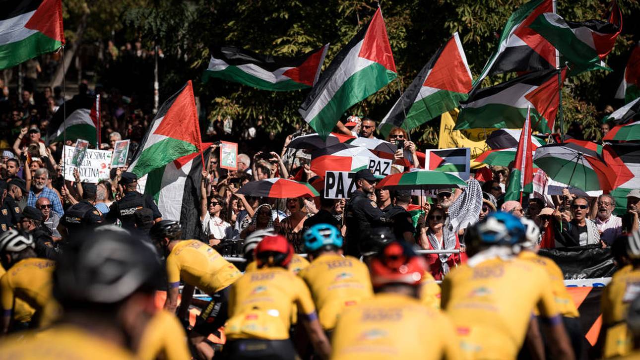 Aufgrund von Protesten kam es zu Unterbrechungen bei der Spanien-Rundfahrt