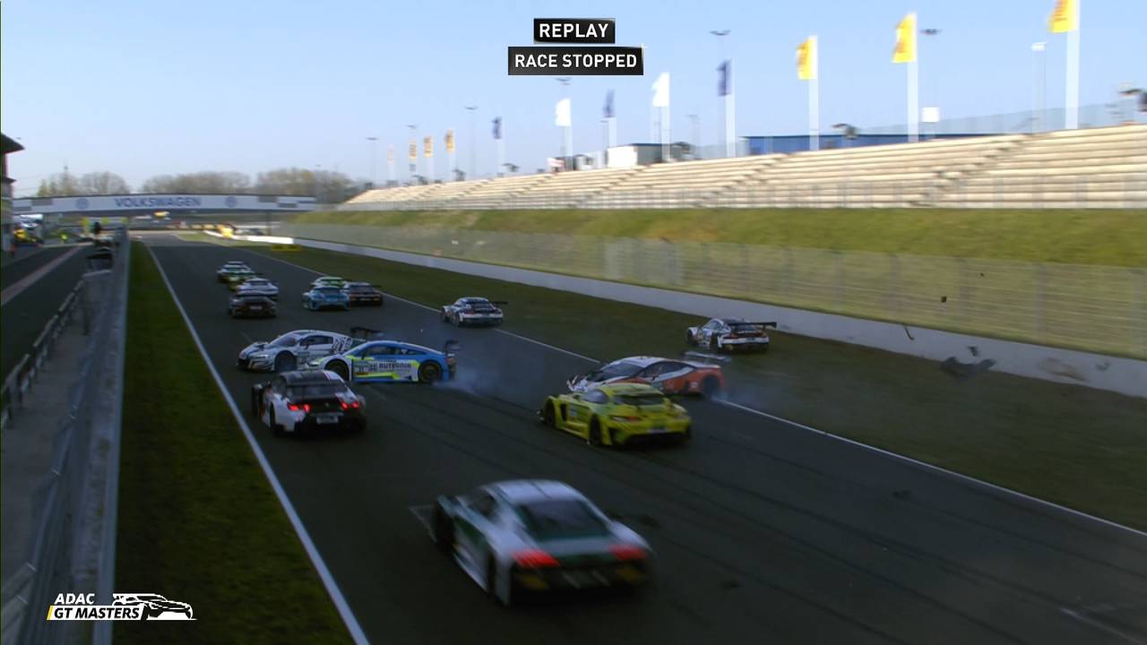 ADAC GT Masters: Schwerer Crash kostet Kelvin van der Linde die Meisterschaft