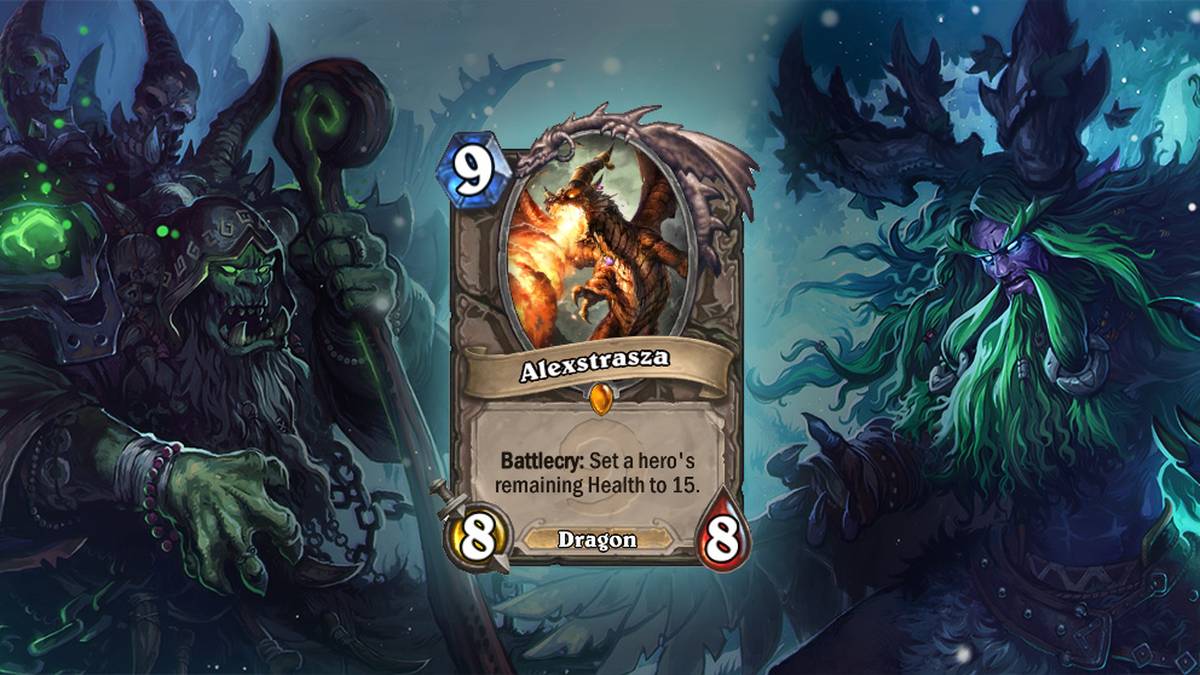 Alexstrasza - Kampfschrei: Setzt das verbleibende Leben eines Helden auf 15. Diese Karte wird einmal im Deck gespielt