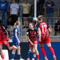 Die Frauen von Eintracht Frankfurt haben durch ein 3:1 gegen Hoffenheim einen großen Schritt in Richtung Champions League gemacht.