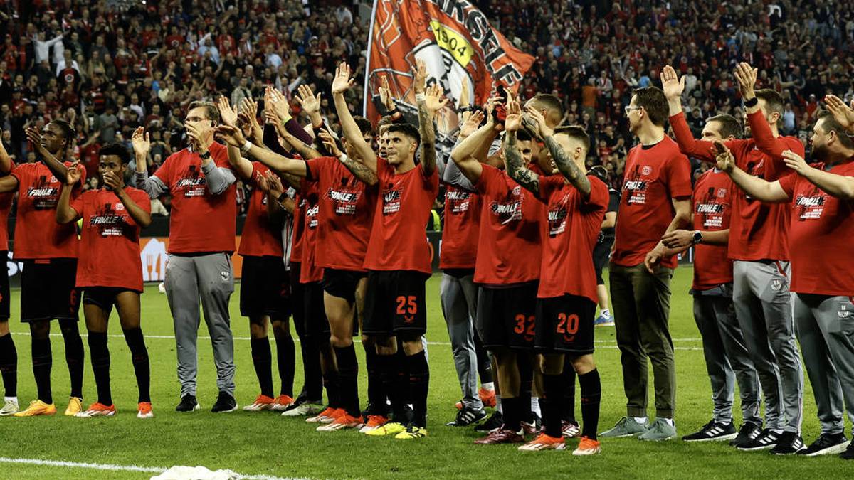 Bayer Leverkusen feiert den Einzug ins Europa-League-Finale