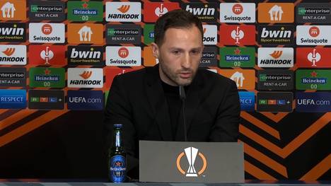 RB Leipzigs Abwehrmann Angelino verhalf seiner Mannschaft zum wichtigen 1:0-Sieg gegen die Glasgow Rangers im Hinspiel des UEL-Halbfinales. Trainer Domenico Tedesco erklärte, was den Spanier alles ausmacht.