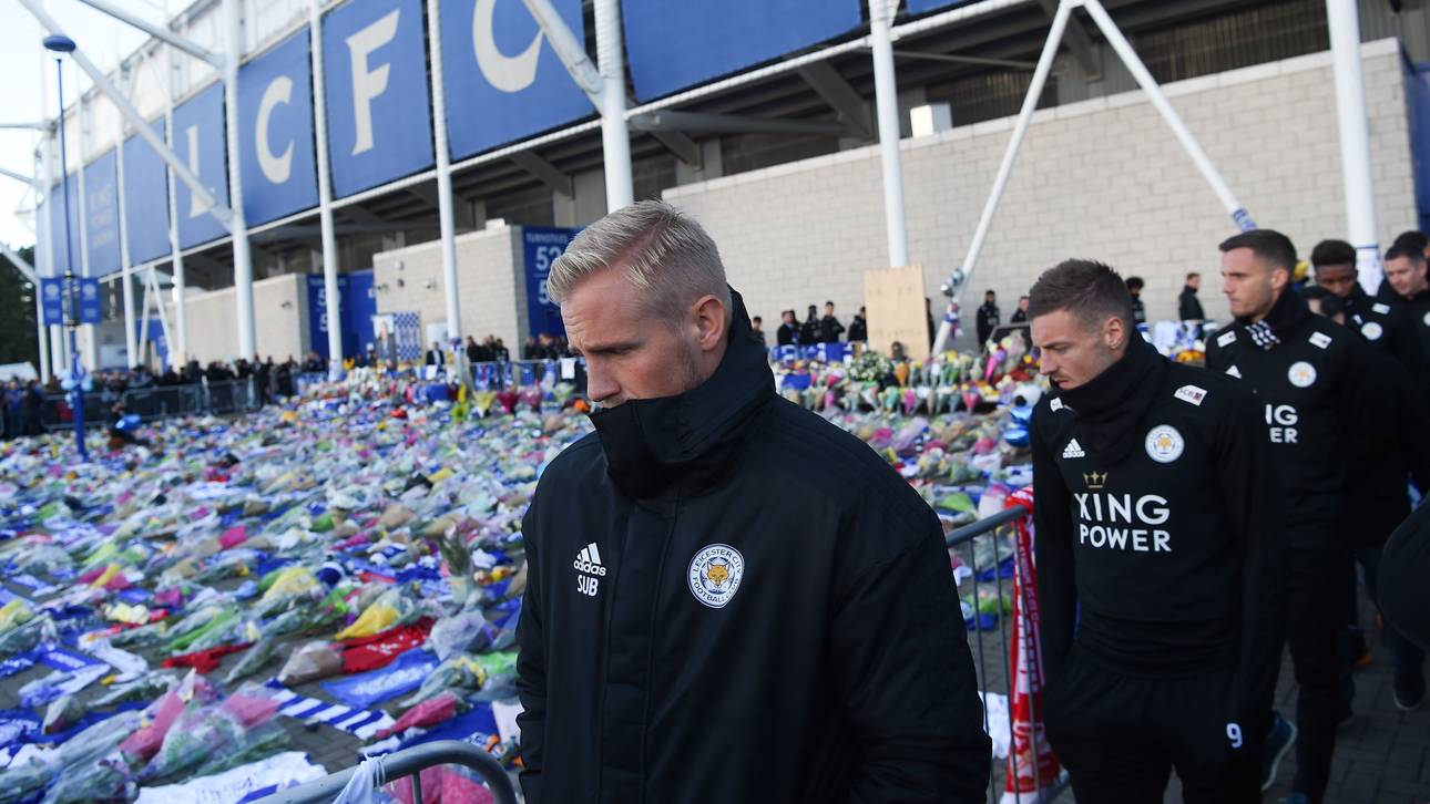 Leicester-Profis bei Trauerfeier