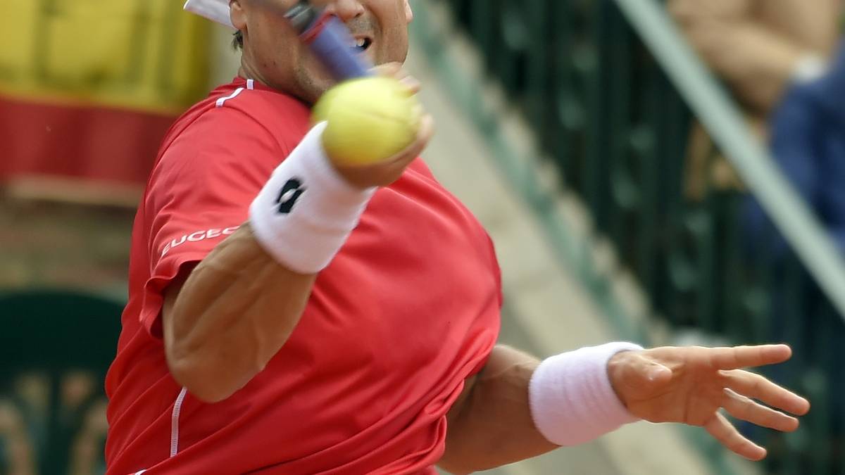 Vor dem abschließenden Einzel zwischen David Ferrer und Philipp Kohlschreiber steht es 2:2- Dieses Match muss also die Entscheidung bringen