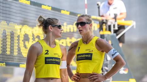 Cinja Tillmann und Kim Behrens sind im Turnier der Top-Teams noch im Wettbewerb