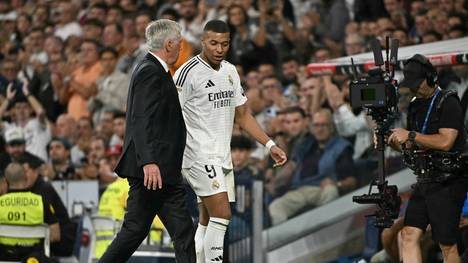 Ancelotti (l.) setzt auf Mbappe