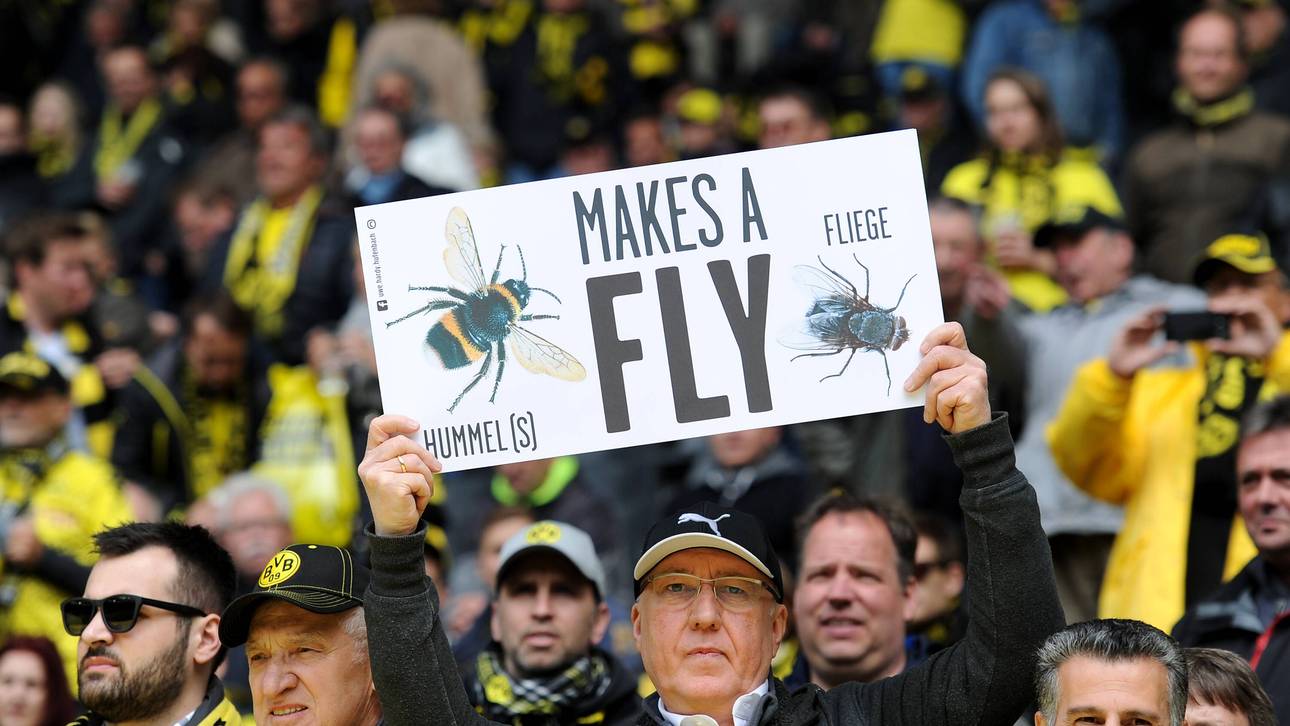 Dieser Fan verabschiedete Hummels mit einem einfallsreichen Plakat