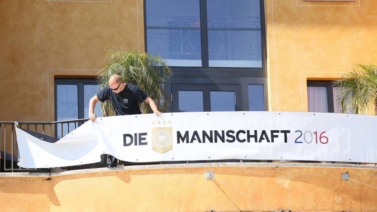 Das Hotel wurde für die Ankunft des Weltmeisters besonders herausgeputzt