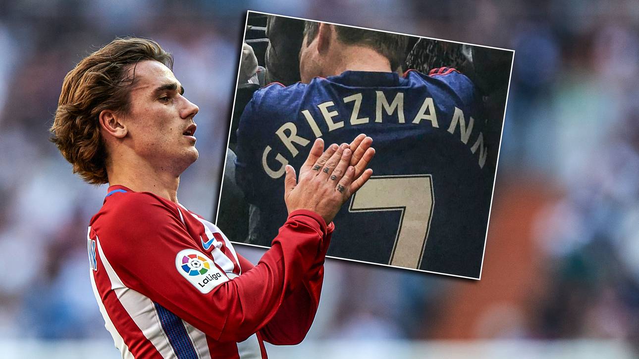 United-Fan trägt Griezmann-Trikot