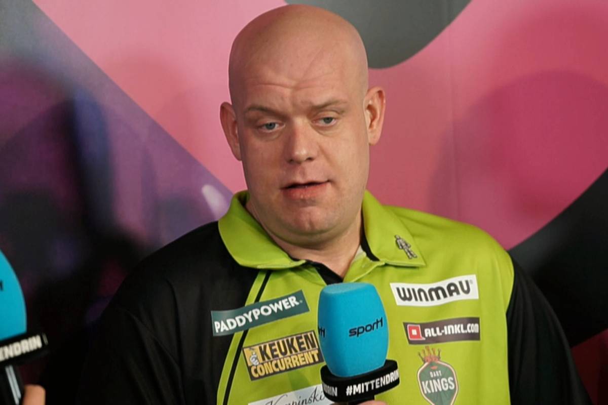 Michael van Gerwen kommt selbstbewusst aus der Weihnachtspause zurück und gibt sich in typischer MvG-Manier.